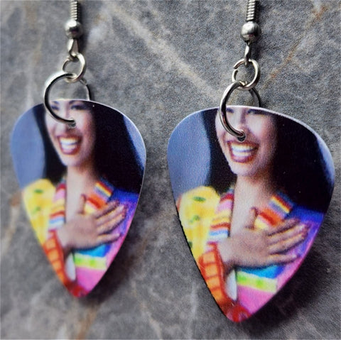 Selena Guitar Pick Earrings