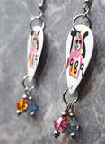 Taylor Swift 1989 Guitar Pick Earrings with Swarovski Crystal Dangles