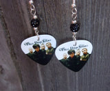 Three Days Grace Guitar Pick Earrings with Black Pave Beads