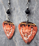 W.A.S.P. The Neon God Part 2 The Demise Guitar Pick Earrings with Black Swarovski Crystals