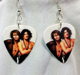 Steven Tyler and Joe Perry of Aerosmith Guitar Pick Earrings