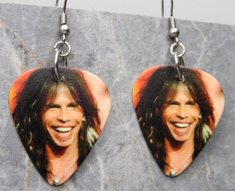 Steven Tyler of Aerosmith Guitar Pick Earrings