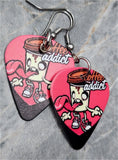 Coffee Addict Guitar Pick Earrings