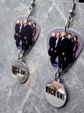 Def Leppard Rock On Guitar Pick Earrings