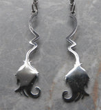 Witch's Broomstick Stainless Steel Earrings