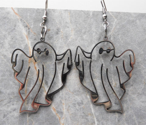 Large Ghost Stainless Steel Earrings