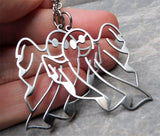 Large Ghost Stainless Steel Earrings