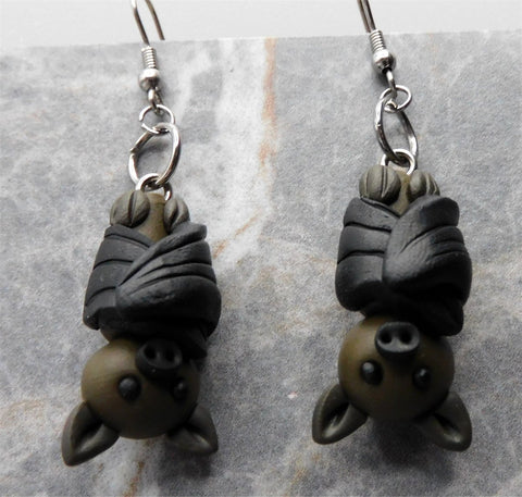 Bat Polymer Clay Earrings