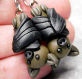 Bat Polymer Clay Earrings