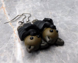 Bat Polymer Clay Earrings
