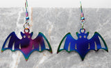 Bat Ion Plated Stainless Steel Earrings