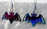 Bat Ion Plated Stainless Steel Earrings