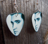 Black and White Elvis Close Up Guitar Pick Earrings