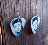 Young Elvis Presley Guitar Pick Earrings