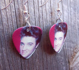 Elvis Curling His Lip Guitar Pick Earrings