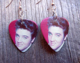 Elvis Curling His Lip Guitar Pick Earrings