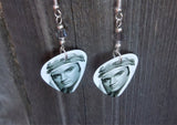 Elvis Harum Scarum Guitar Pick Earrings with Gray Swarovski Crystals