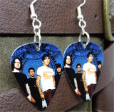 Fall Out Boy Group Picture Guitar Pick Earrings