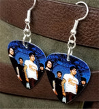 Fall Out Boy Group Picture Guitar Pick Earrings