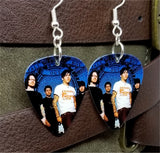 Fall Out Boy Group Picture Guitar Pick Earrings