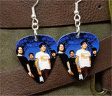 Fall Out Boy Group Picture Guitar Pick Earrings