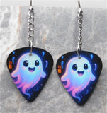 Adorable Ghost Dangling Guitar Pick Earrings