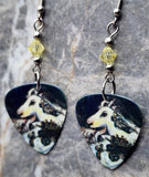 Marc Chagall War Guitar Pick Earrings with Jonquil Swarovski Crystals