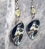 Marc Chagall War Guitar Pick Earrings with Jonquil Swarovski Crystals