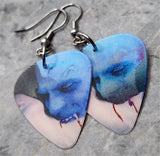 Holographic Vampire Bite Guitar Pick Earrings