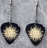 Celestial Sun Dangling Guitar Pick Earrings