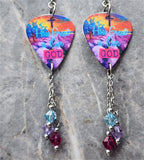 How Great is Our God Guitar Pick Earrings with Swarovski Crystal Dangles