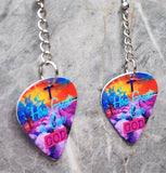 How Great is Our God Dangling Guitar Pick Earrings