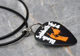 Black Sabbath Vol. 4 Guitar Pick Necklace with Black Cord