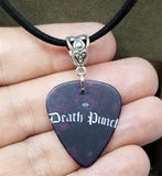 Five Finger Death Punch Guitar Pick Necklace with Black Sueded Cord