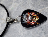 Lynyrd Skynyrd Guitar Pick Necklace with Black Suede Cord