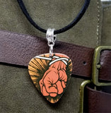 Metallica St Anger Guitar Pick Necklace with Black Sueded Cord