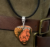 Metallica St Anger Guitar Pick Necklace with Black Sueded Cord