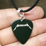 Metallica St Anger Guitar Pick Necklace with Black Sueded Cord
