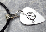 Panic at the Disco Guitar Pick Necklace with Black Braided Cord
