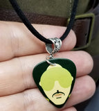 Prince HitnRun Phase Two Guitar Pick Necklace with Black Suede Cord