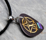 Rush 2112 The Spirit of Radio Guitar Pick Necklace with Black Sueded Cord (Copy)