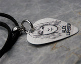 Rush Alex Lifeson Guitar Pick Necklace with Black Sueded Cord