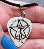 Rush 2112 The Spirit of Radio Guitar Pick Necklace with Black Sueded Cord