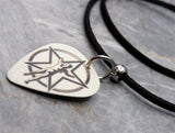 Rush 2112 The Spirit of Radio Guitar Pick Necklace with Black Sueded Cord