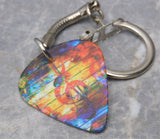 Treble Clef Guitar Pick Keychain