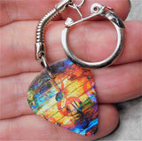 Treble Clef Guitar Pick Keychain
