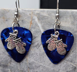 Winter Mitten Charm Guitar Pick Earrings - Pick Your Color