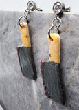 Bloody Cleaver Polymer Clay Post Earrings
