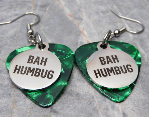 Bah Humbug Stainless Steel Charm Earrings - Pick Your Color