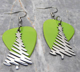 Christmas Tree Scribble Stainless Steel Charm Earrings - Pick Your Color